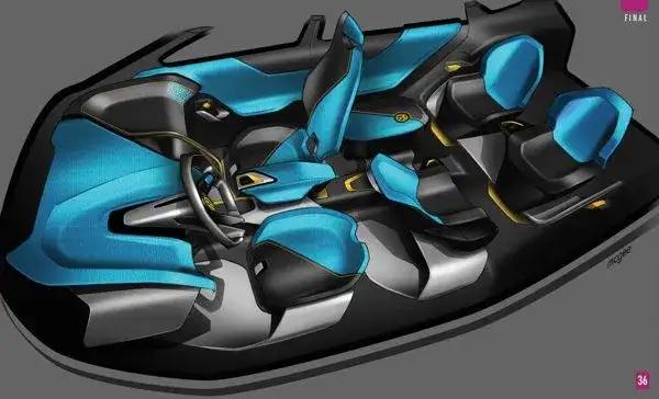 欣赏 | 100张汽车内饰设计草图!