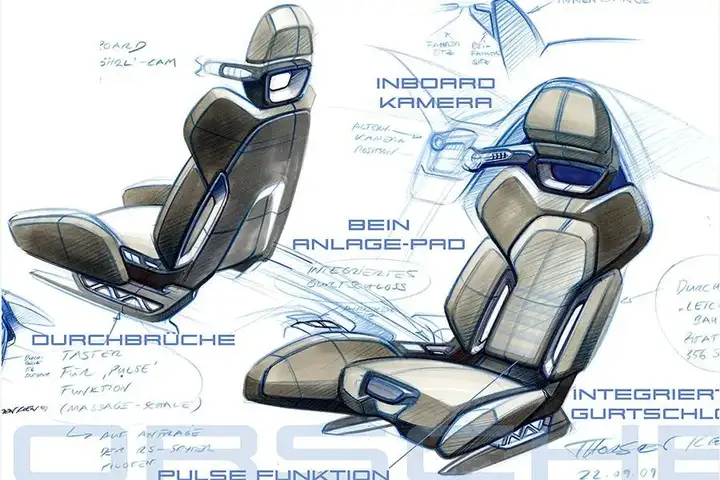 欣赏 | 100张汽车内饰设计草图!
