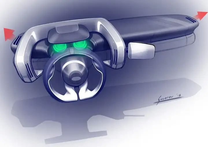 欣赏 | 100张汽车内饰设计草图!