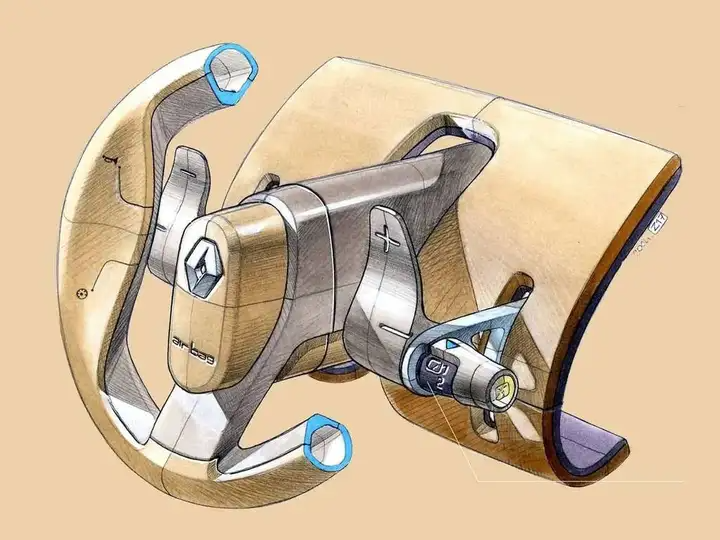 欣赏 | 100张汽车内饰设计草图!