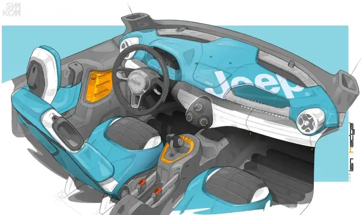 欣赏 | 100张汽车内饰设计草图!