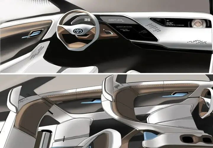 欣赏 | 100张汽车内饰设计草图!