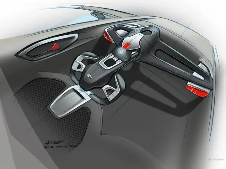 欣赏 | 100张汽车内饰设计草图!