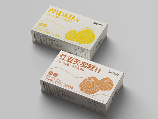 【田然果佳】绿豆糕包装设计