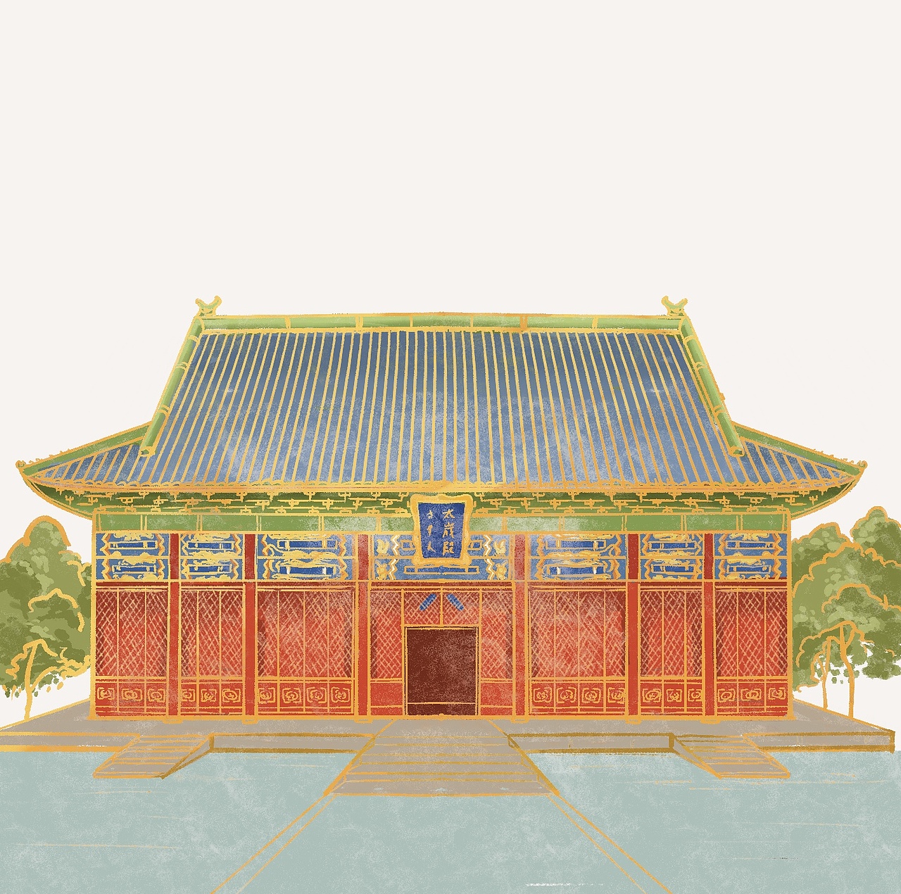 先农坛(古时候皇帝举行亲耕礼的地方)