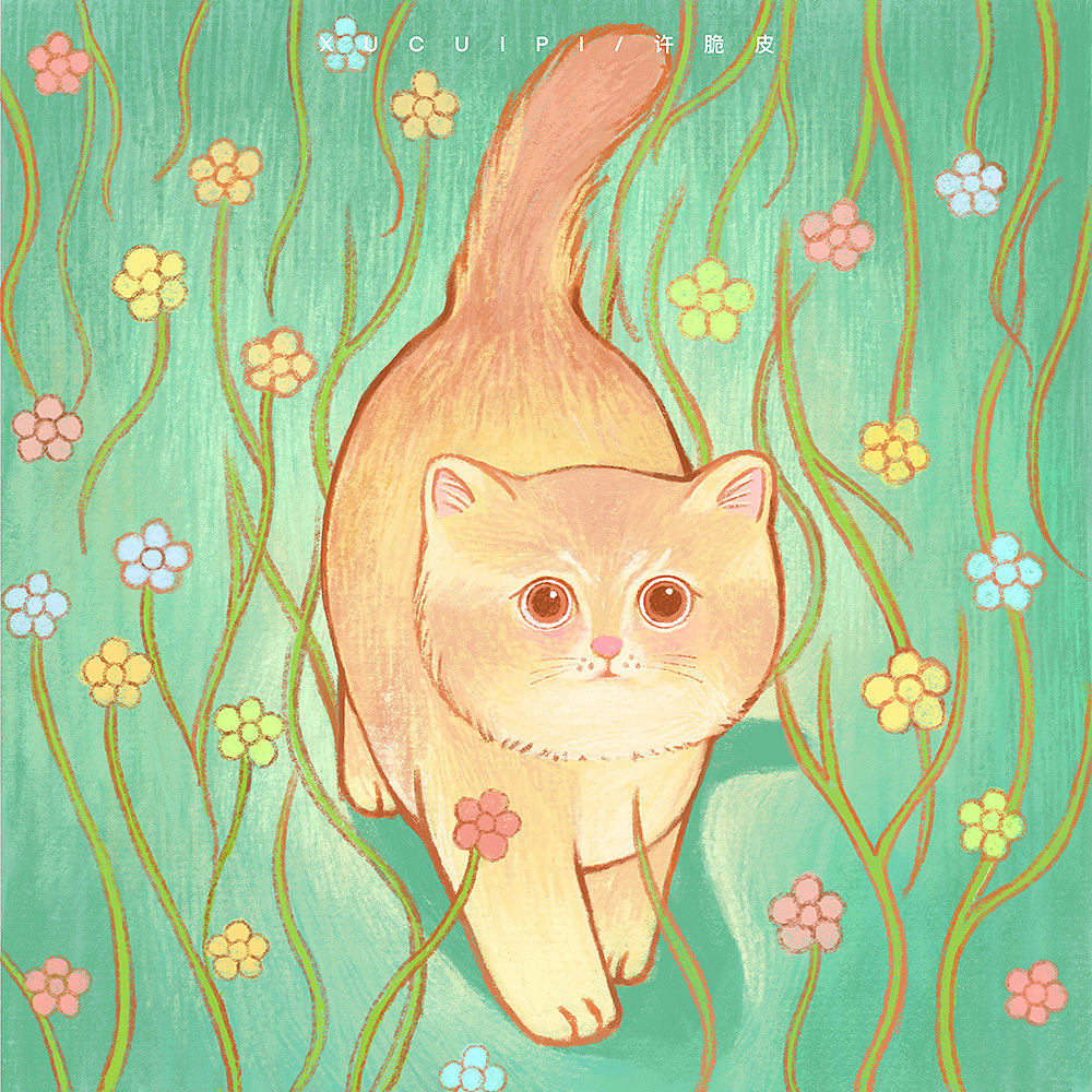 猫（图ZMzc0MzY5NDI0） - 艺术插画 - 站酷设计师许脆皮原创素材 - 站酷ZCOOL