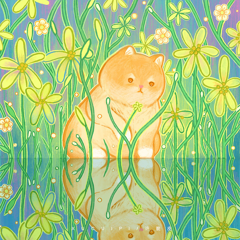 猫（图ZMzc0MzY5NTk2） - 艺术插画 - 站酷设计师许脆皮原创素材 - 站酷ZCOOL