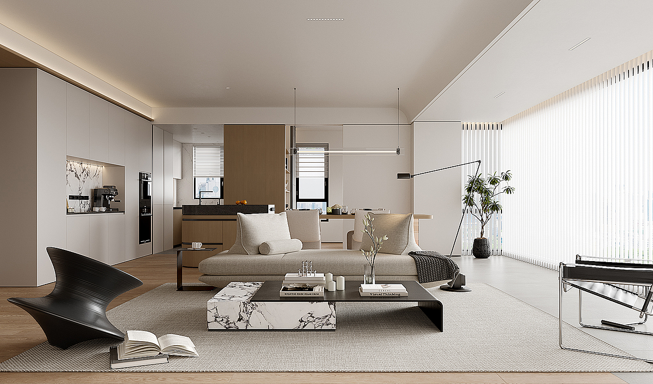 Vike表现新作|极简原木家（图ZMzc0MzczNTEy） - 家装设计 - 站酷设计师william威哥原创素材 - 站酷ZCOOL