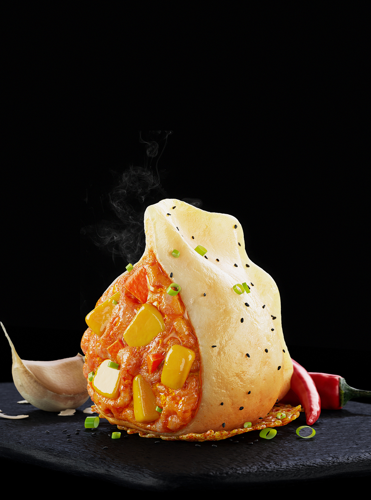 三维煎饺渲染。（图ZMzc0Mzc2NDc2） - 产品 - 站酷设计师下海的建模师原创素材 - 站酷ZCOOL