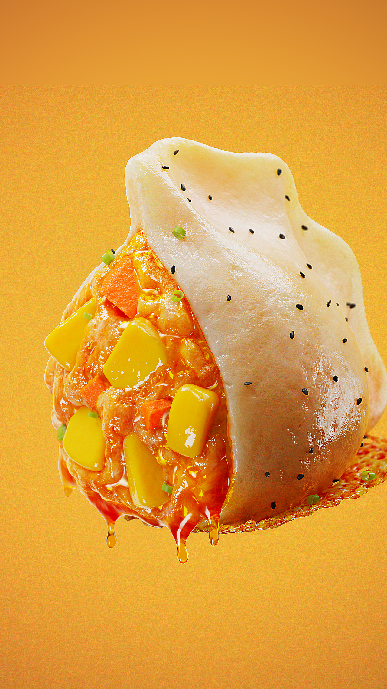 三维煎饺渲染。（图ZMzc0Mzc2NDU2） - 产品 - 站酷设计师下海的建模师原创素材 - 站酷ZCOOL