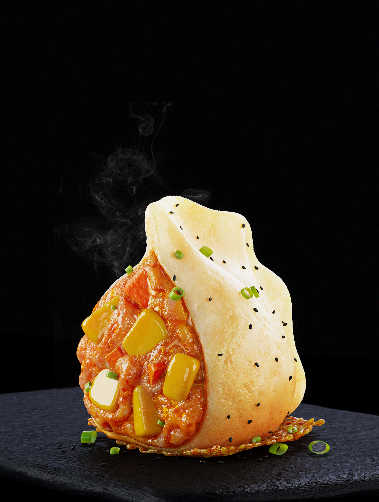 三维煎饺渲染。（图ZMzc0Mzc2NDcy） - 产品 - 站酷设计师下海的建模师原创素材 - 站酷ZCOOL