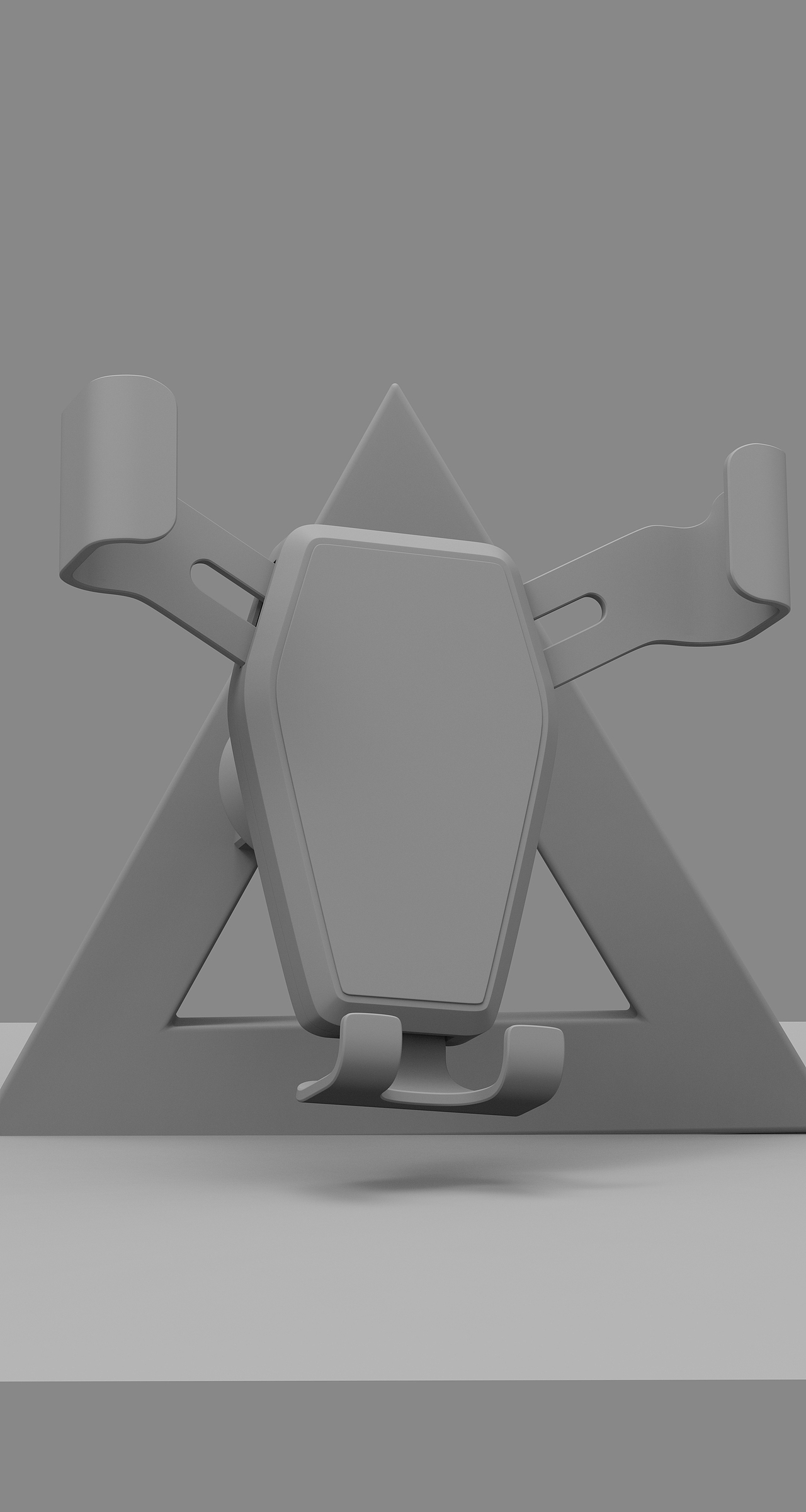 3-C4D+KS车载手机支架
