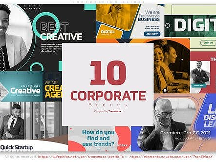 PR模板|时尚企业场景版式排版动态公司标题综艺广告