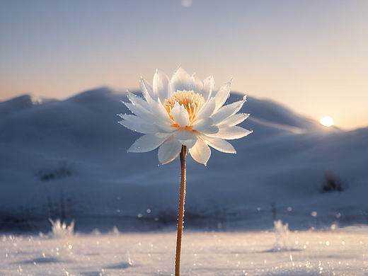 天山雪莲花