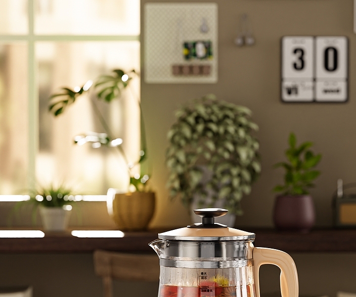 渲染作品-养生壶