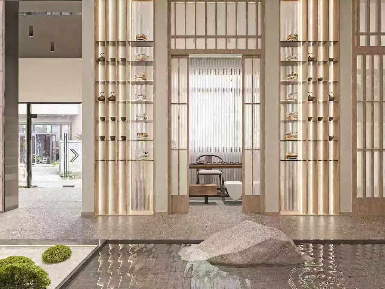 工装案例 | 新中式茶楼设计（图ZMzc0NDIxNTAw） - 商业空间设计 - 站酷设计师之然13156502775原创素材 - 站酷ZCOOL