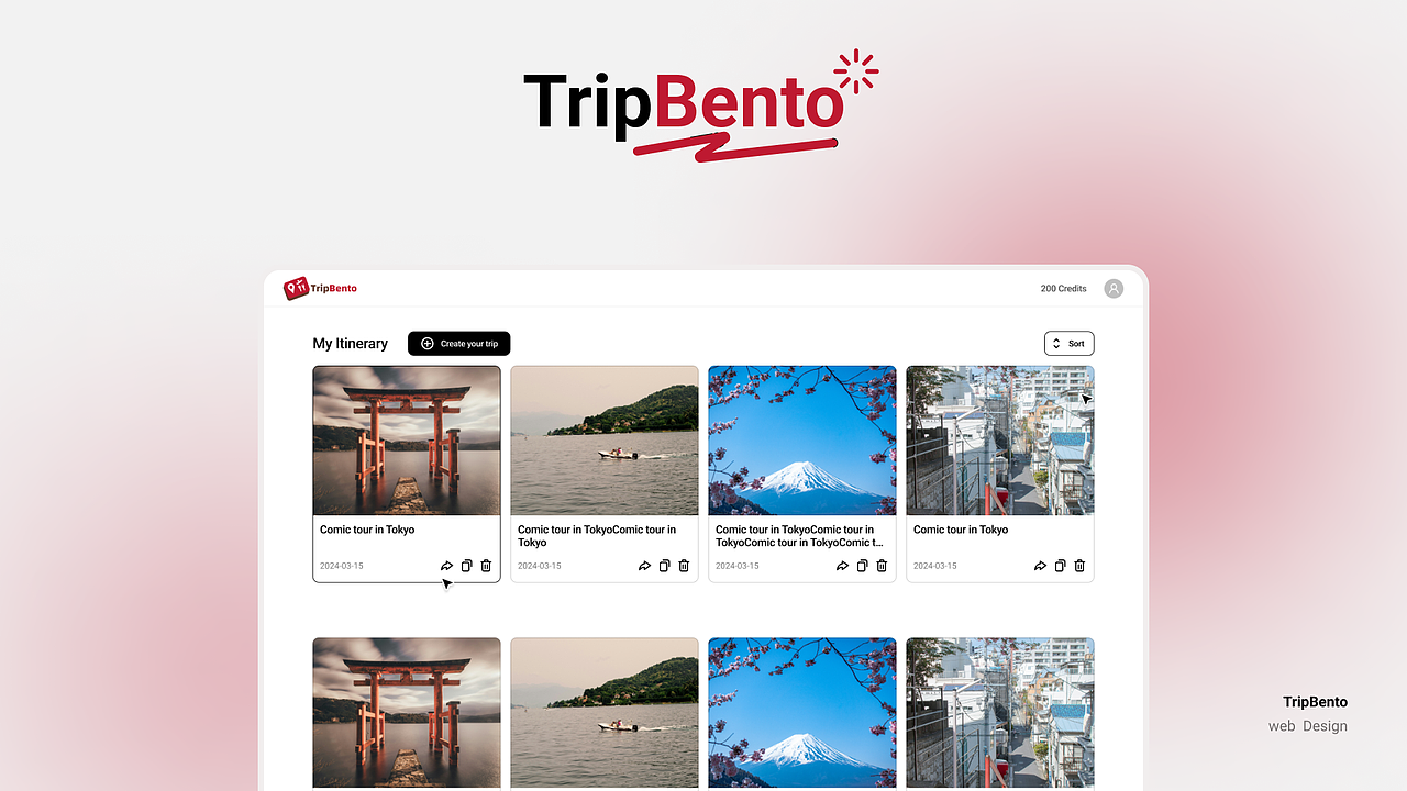 【TripBento】 web端旅行规划网站（图ZMzc0NDI4MDYw） - 其他网页 - 站酷设计师Tanya塔尼亚原创素材 - 站酷ZCOOL