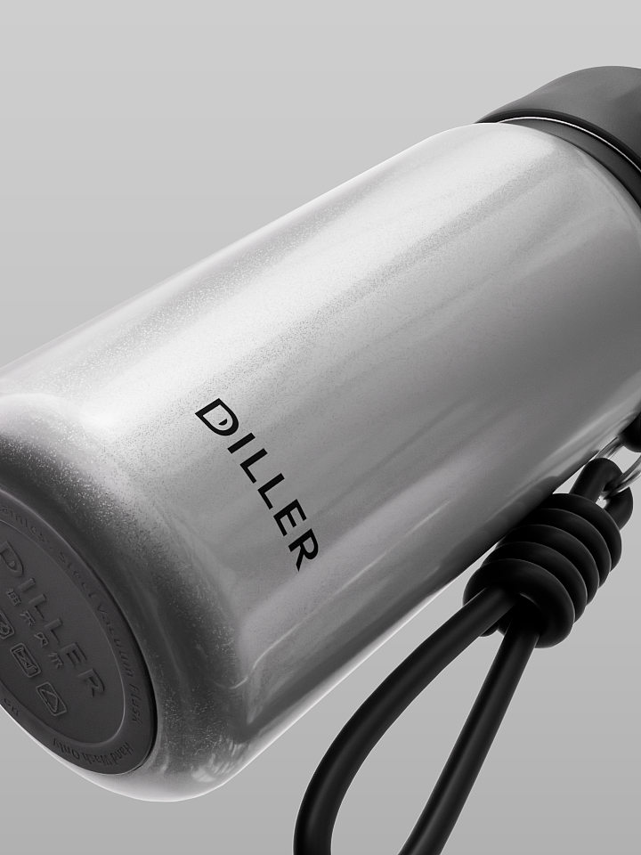 DILLER 双饮保温杯 产品广告