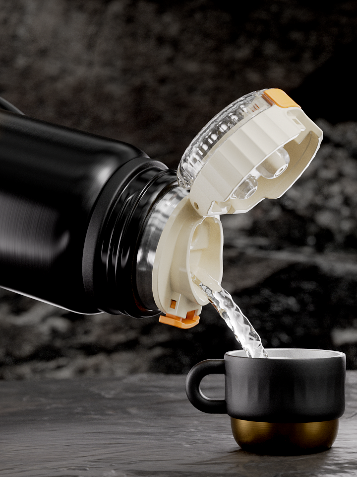 DILLER 双饮保温杯 产品广告