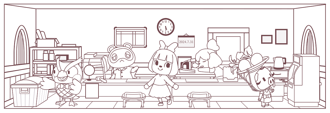 动物森友会服务处，集合啦！（图ZMzc0NDQ1Mjcy） - 创作习作 - 站酷设计师魏什么calcifer原创素材 - 站酷ZCOOL