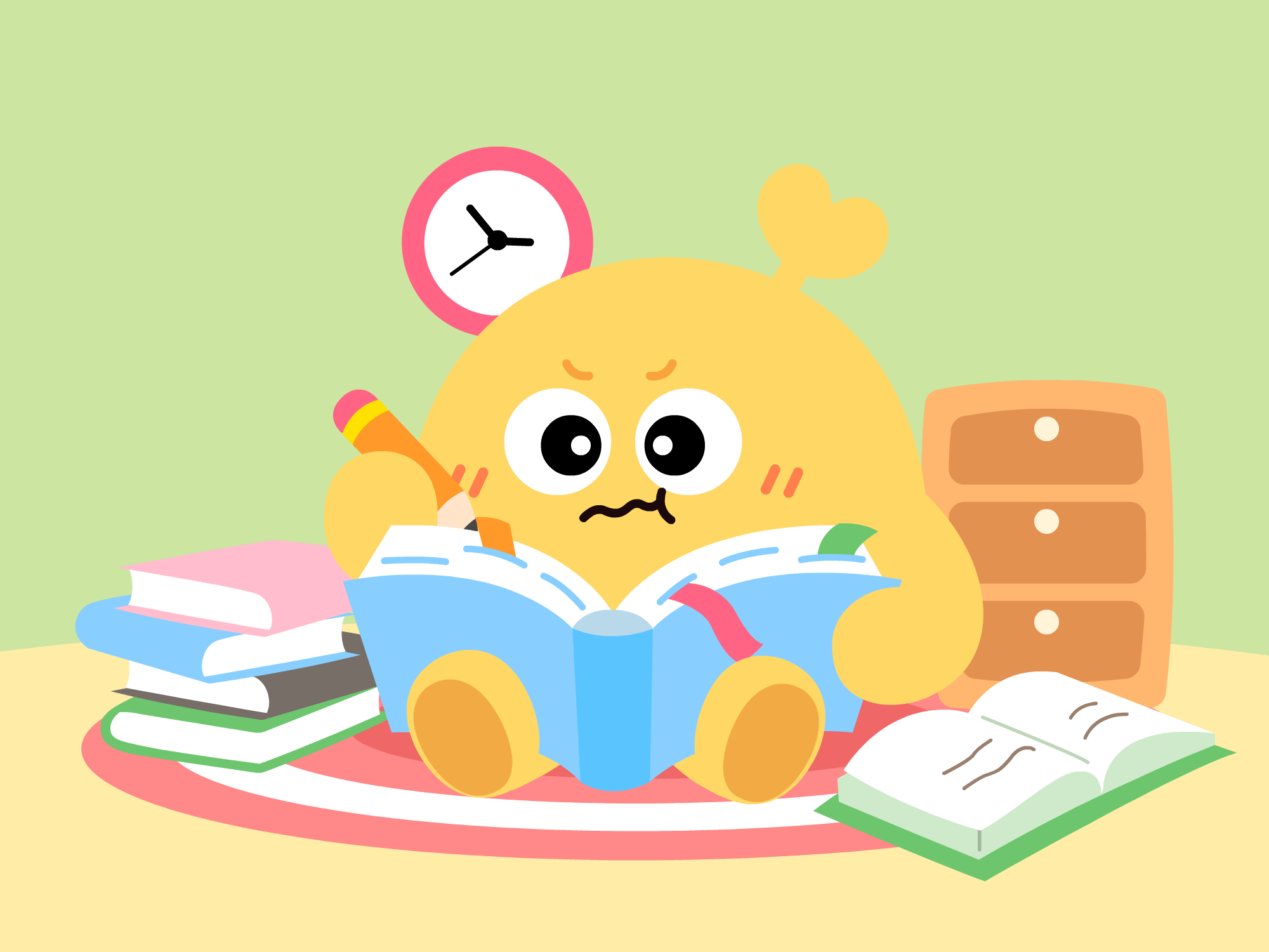 健康达人IP形象设计 | 压力自测APP