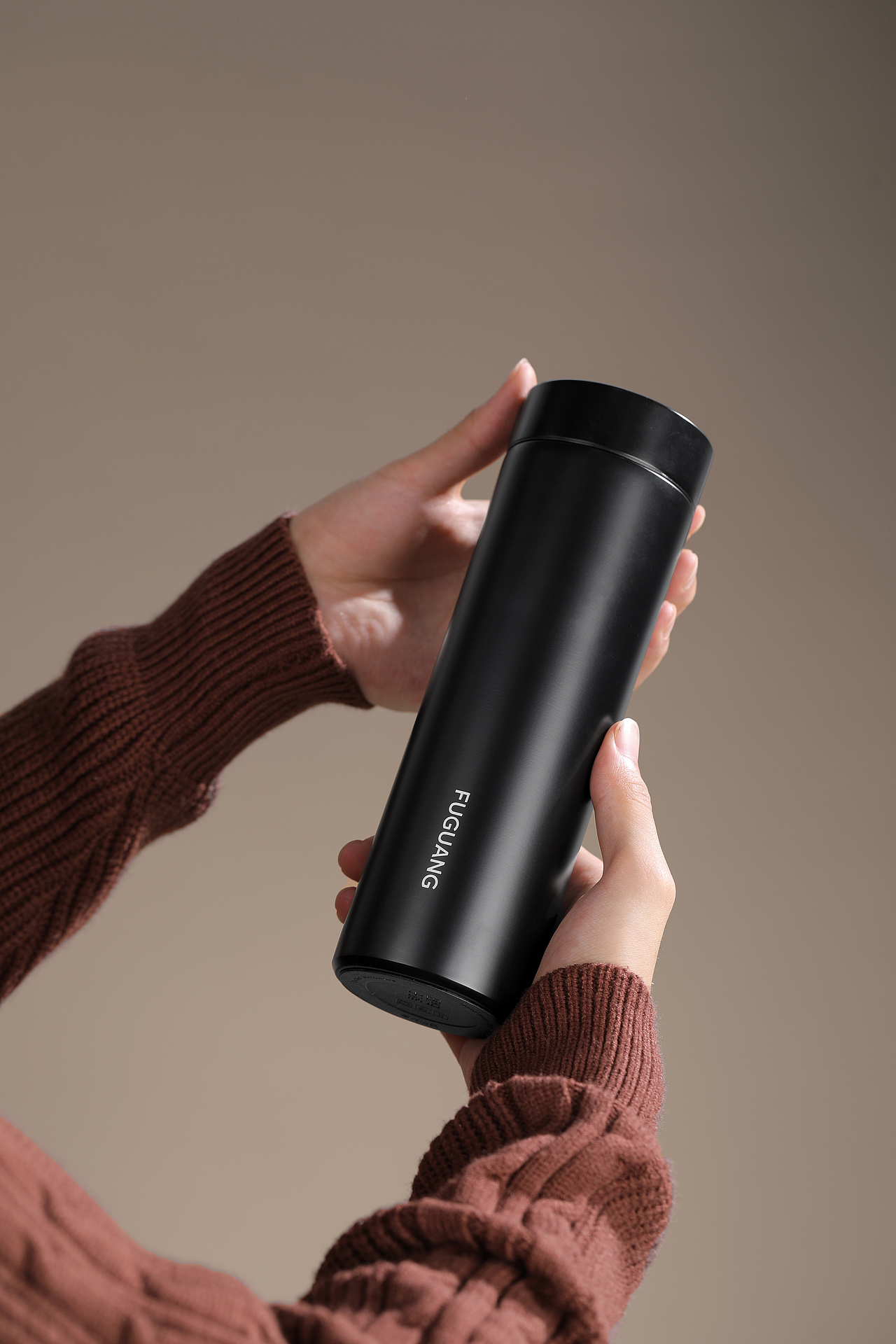 男士保温杯拍摄