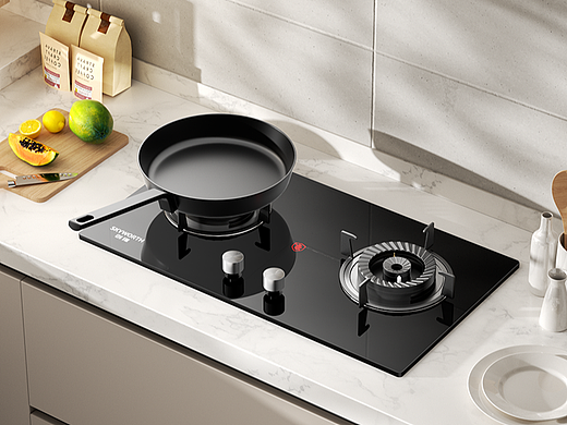 创维-Z207B燃气灶-产品建模渲染