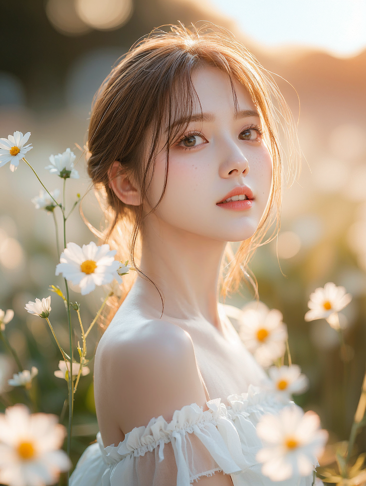 Ai人像摄影·夏日逆光花丛系列