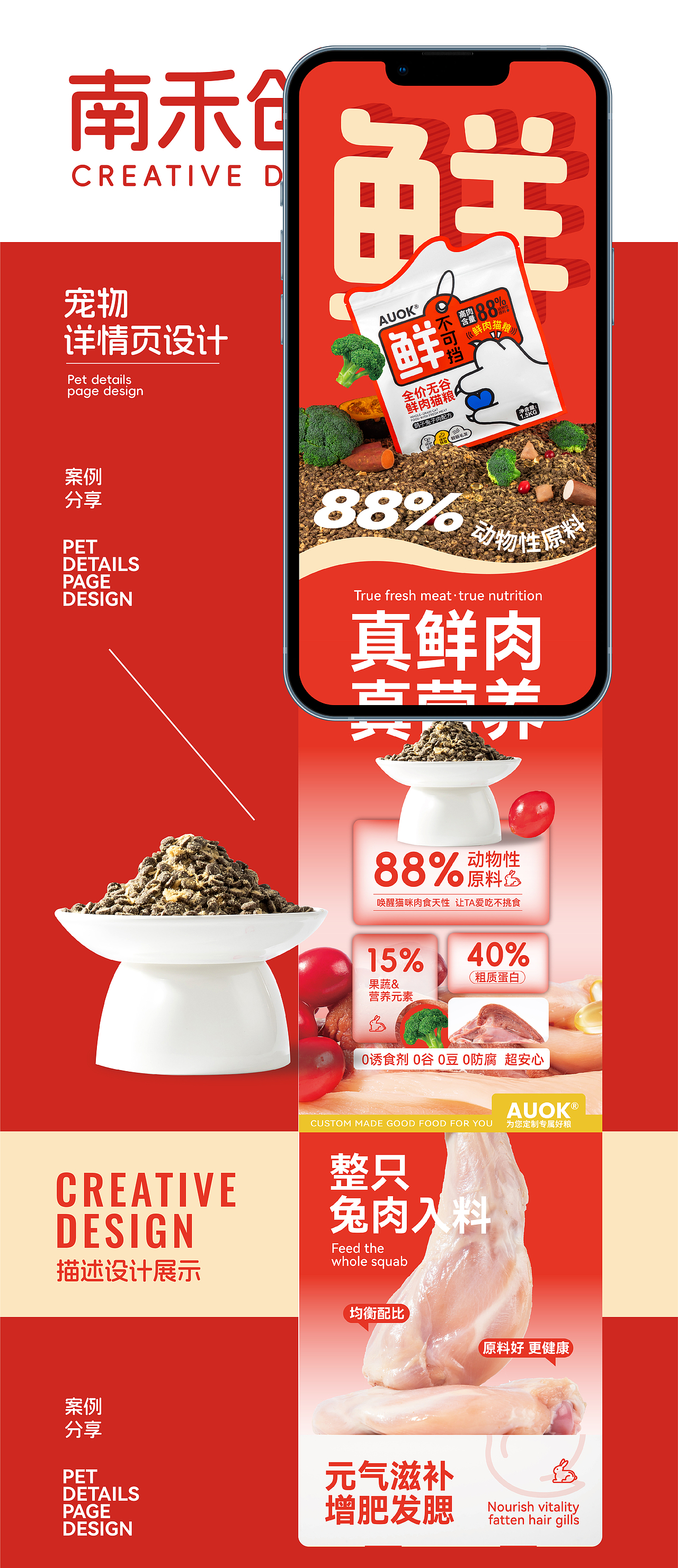 宠物详情页设计/猫粮详情页设计/宠物品牌设计