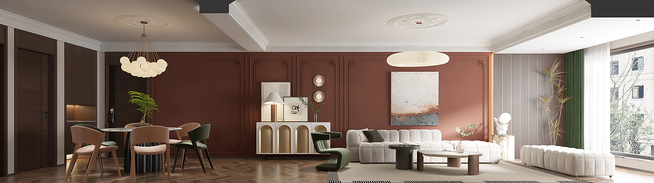 现代法式的优雅旋律 梦幻家居新乐章