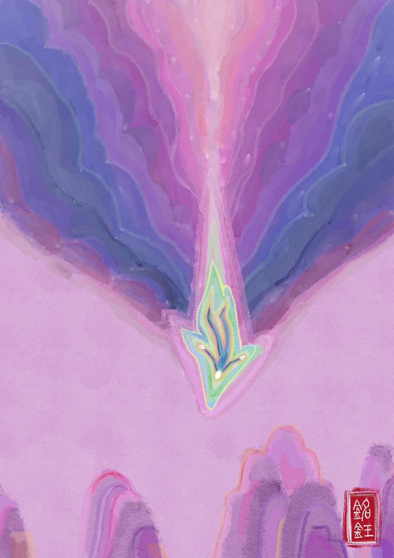 混沌 · 一梦 · 初芒（图ZMzc0NDk1ODE2） - 艺术插画 - 站酷设计师L铭钰原创素材 - 站酷ZCOOL