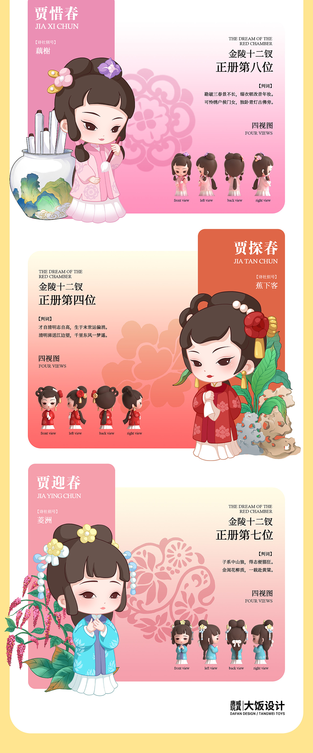 《红楼梦》人物盲盒手办设计与生产