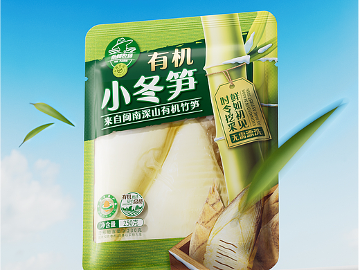 包装设计｜时令挖采野山笋  鲜如初见珍品质