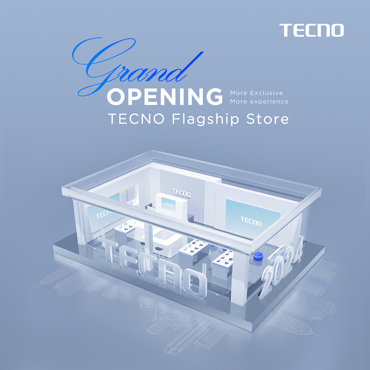 TECNO | 旗舰店开业视觉案例