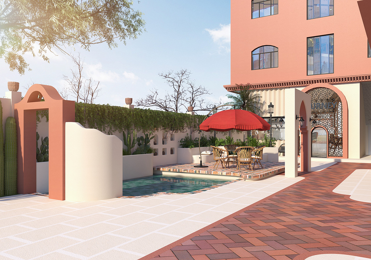 名宿室外效果图（图ZMzc0NTA0MjA0） - 其他 - 站酷设计师心仪18919699883原创素材 - 站酷ZCOOL