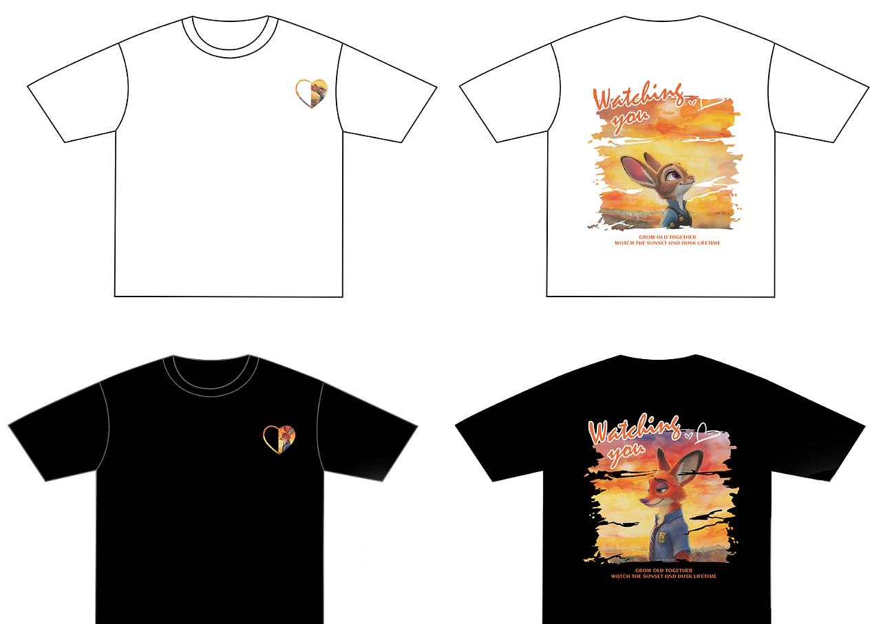 情侣-兔子和狐狸（图ZMzc0NTExMzQ0） - 图案 - 站酷设计师布恰鱼原创素材 - 站酷ZCOOL