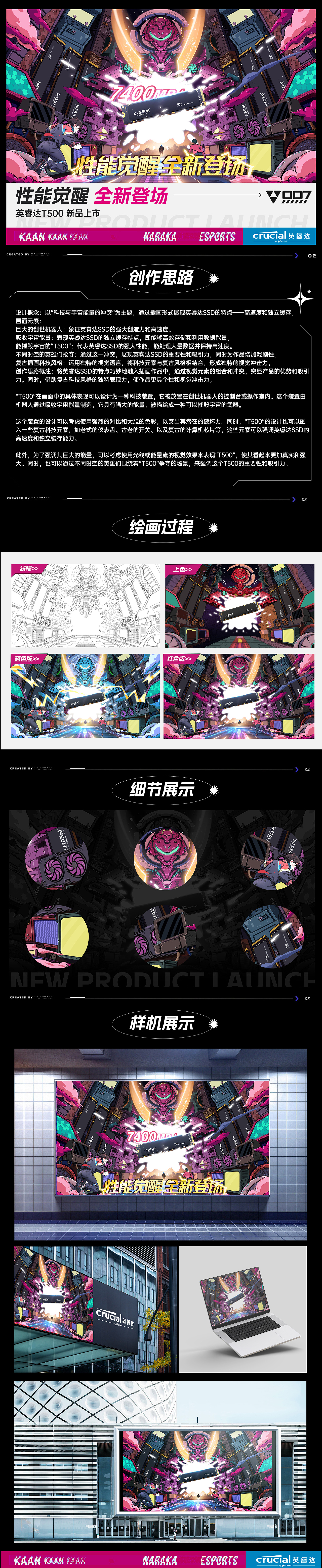 英睿达固态硬盘T500作品