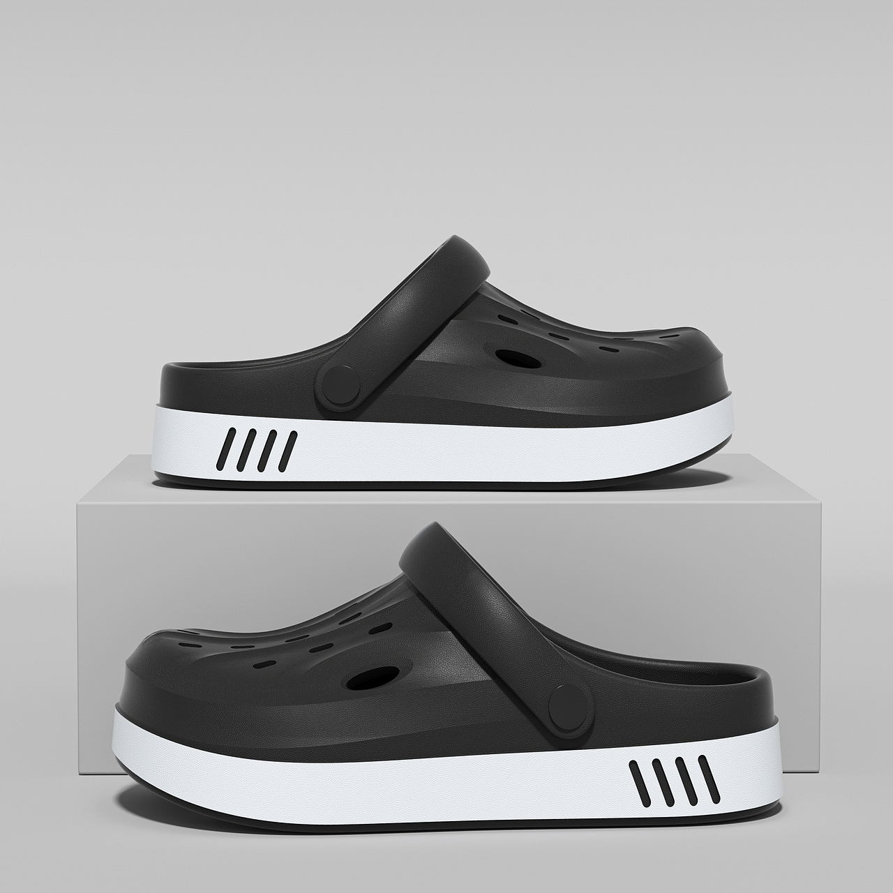 EVA拖鞋3D建模渲染