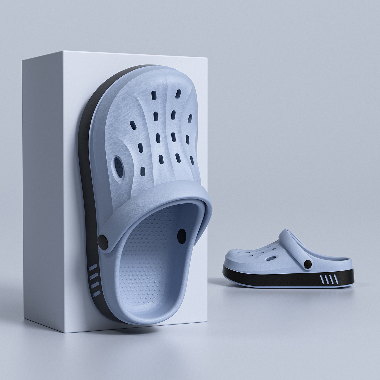 EVA拖鞋3D建模渲染