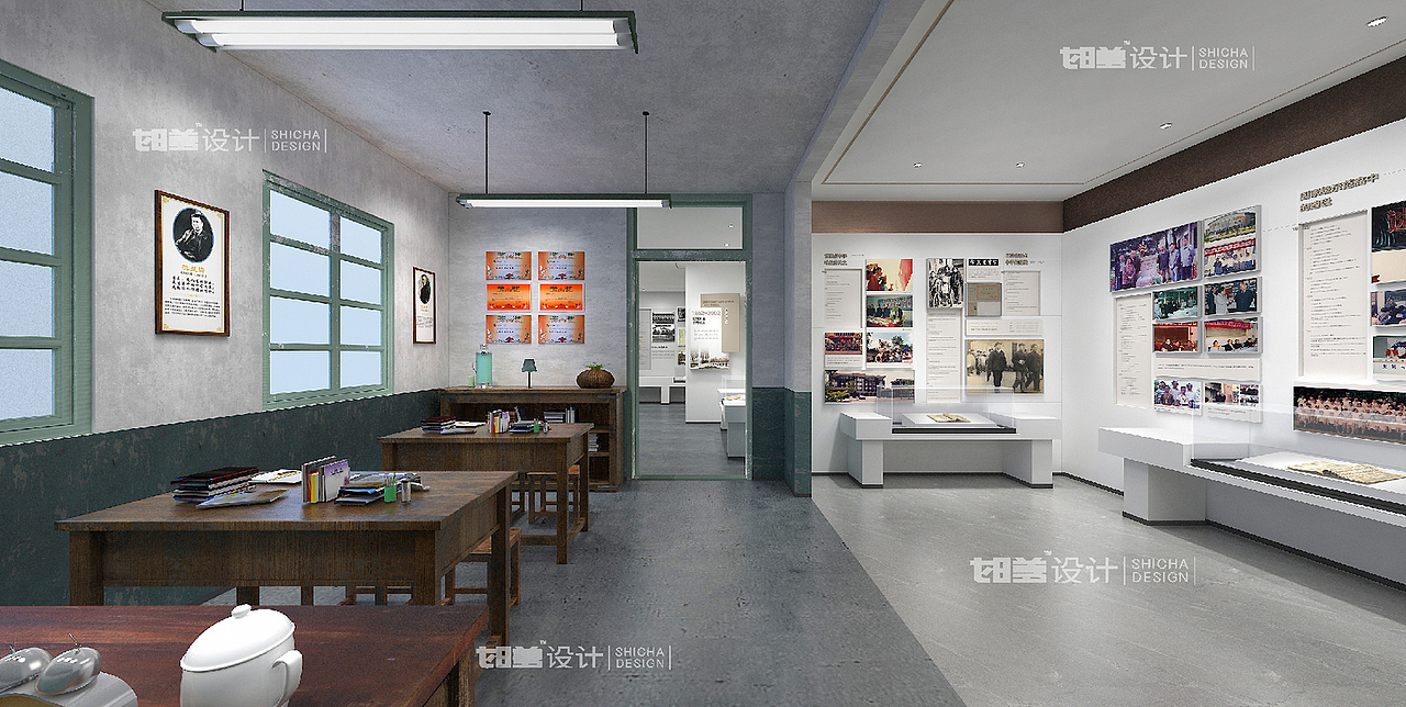 常熟市中学校史馆空间设计(图ZMzc0NTMxODA0) - 展陈设计 - 站酷设计师时差设计原创素材 - 站酷ZCOOL