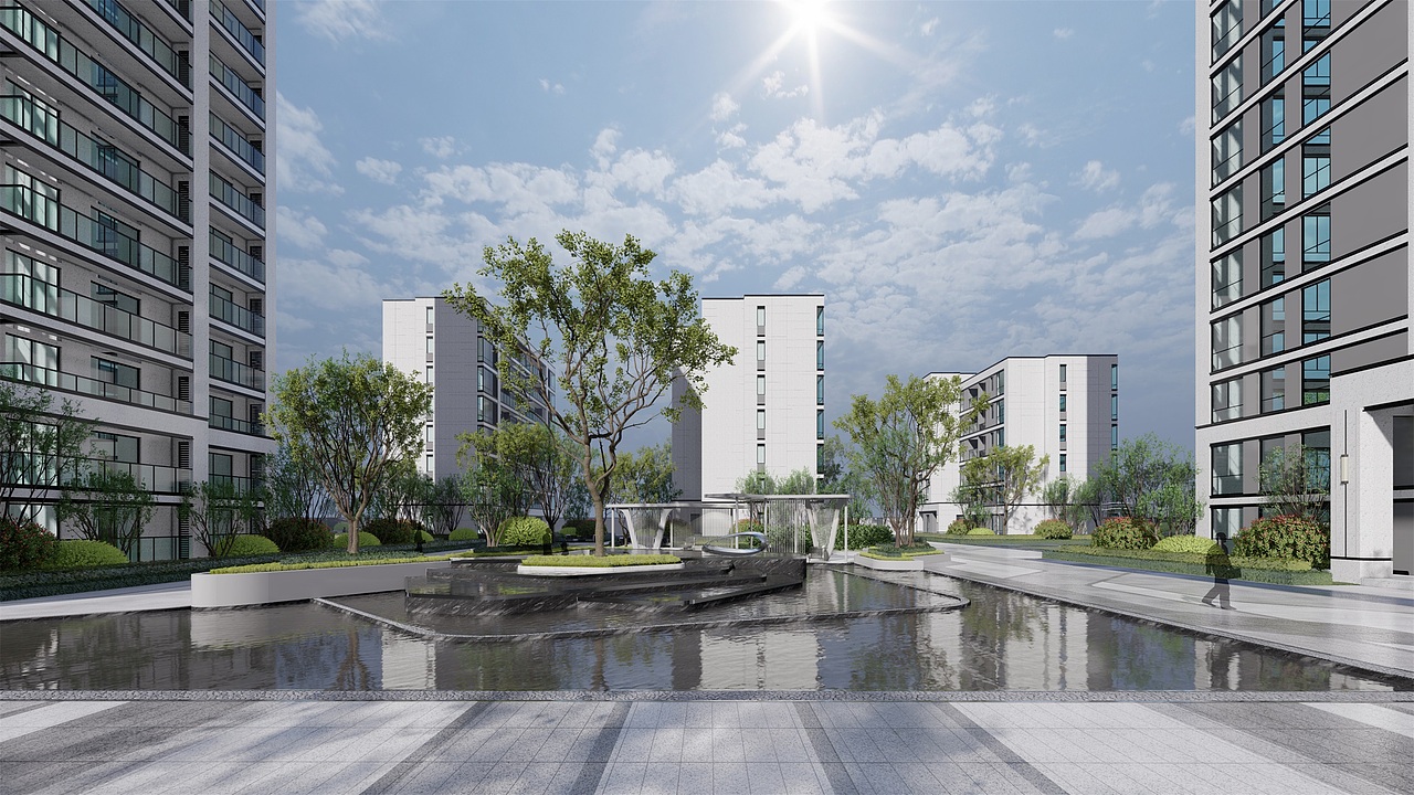 黄冈某住宅区景观设计