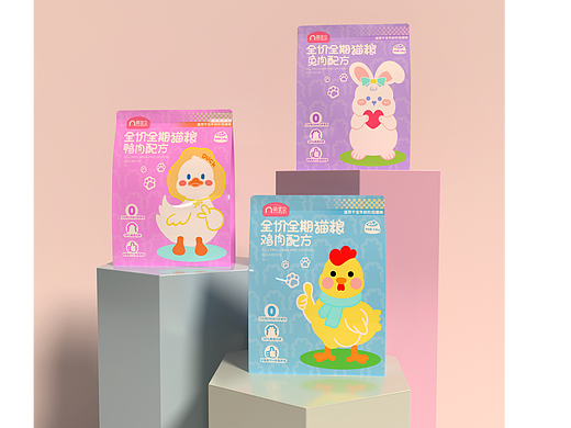 宠物包装设计  猫粮包装设计 宠物包装 包装 logo设计