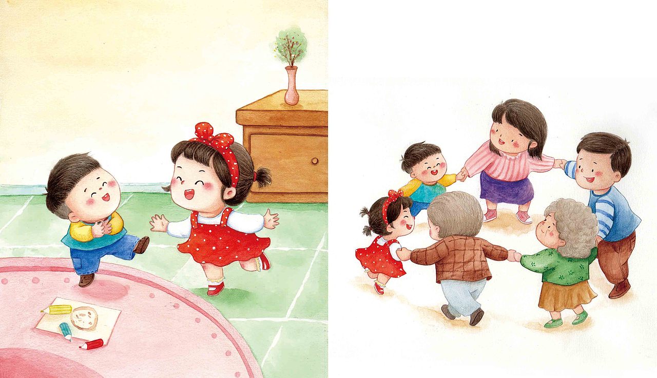 婴幼儿书稿 手绘水彩杂志配图 儿童插画（图ZMzc0NTQyMzEy） - 儿童插画 - 站酷设计师小确幸插画原创素材 - 站酷ZCOOL