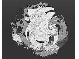 海贼王手办设计-海侠甚平