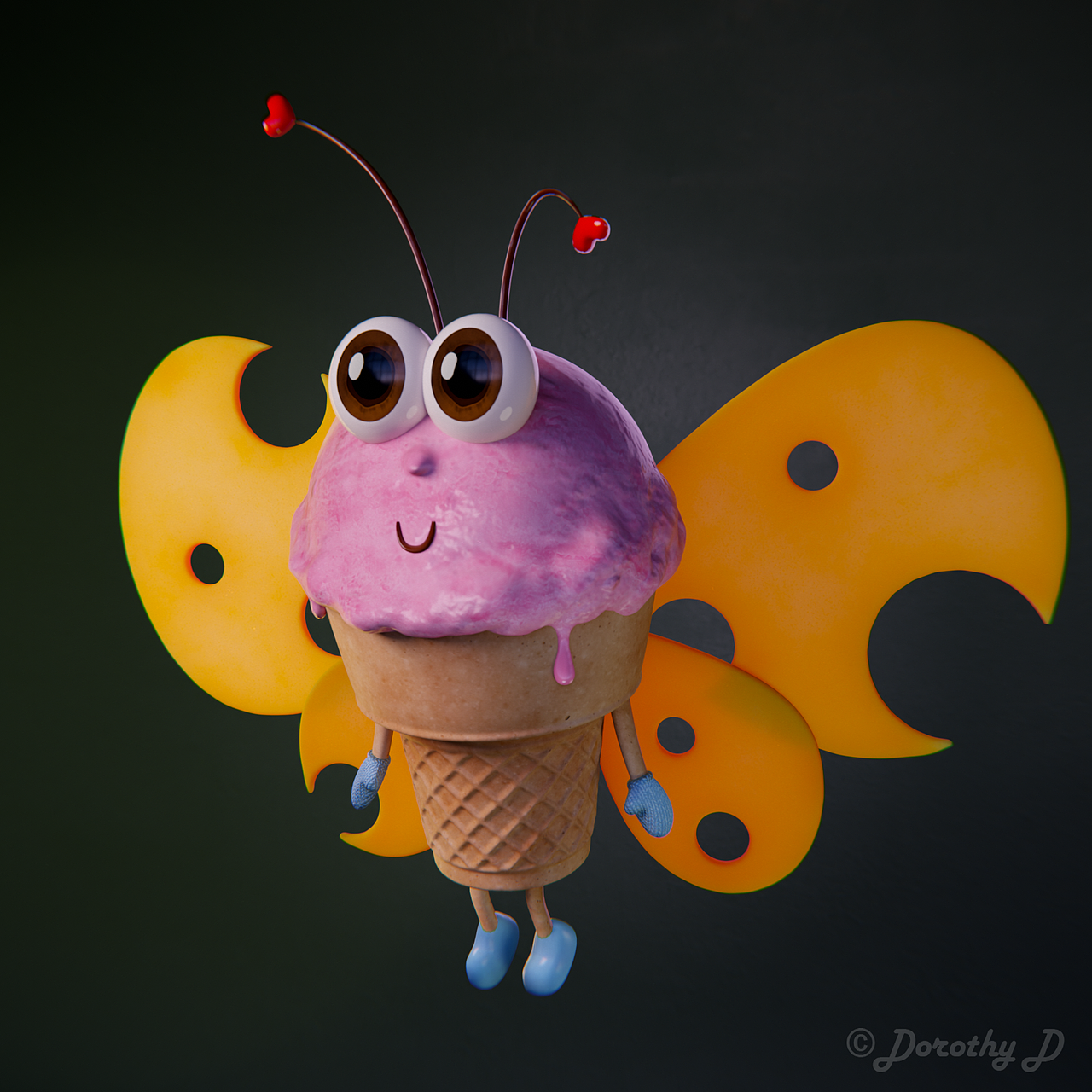 原创角色 | 芝士甜筒蝶