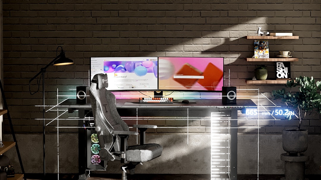 电竞桌 产品渲染动画/C4D杨帆动态班