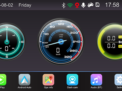 摩托车 CarPlay UI