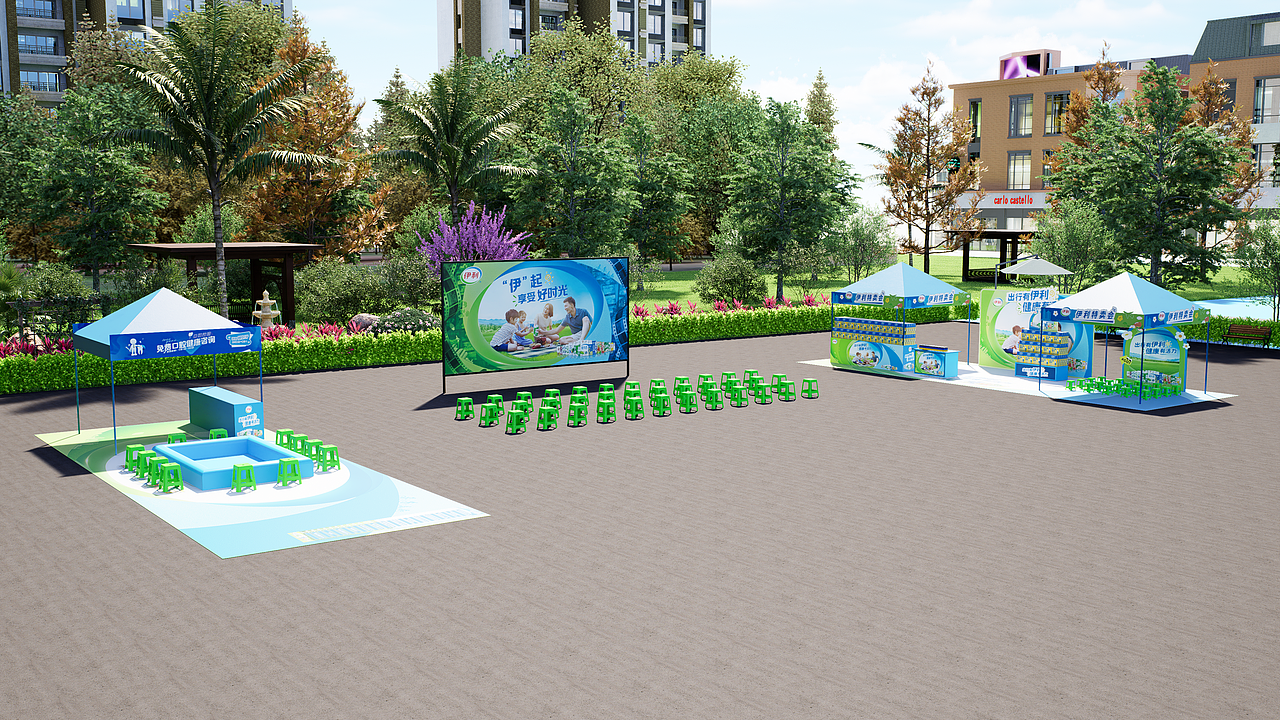 伊利-放电影走进社区（图ZMzc0NTg3NDc2） - 场景 - 站酷设计师慕斯D原创素材 - 站酷ZCOOL