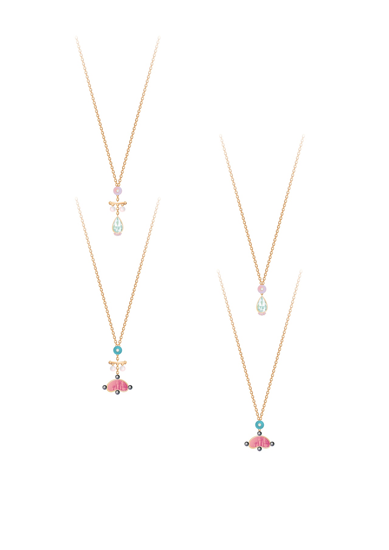 中古风vintage法式复古珠宝首饰设计