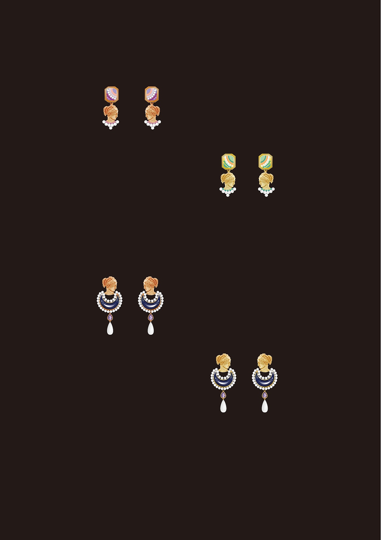 赫本.梦露.维纳斯vintage中古法式复古珠宝首饰设计